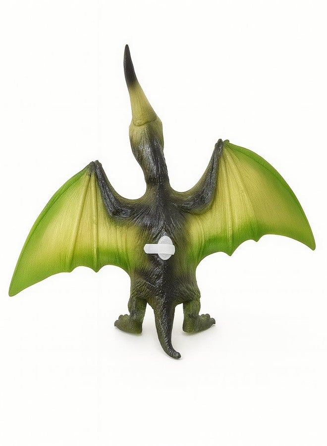 DTR Creation Pteranodon Green-33cm Dinosaur Action Figure Toy with Sound for Kids, Soft Rubber Dinosaur Toy, Collection Birthday Gifts Toys, Statue Toys(Green-33 CM) - Image 3